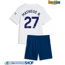 Maglie da calcio Manchester City Matheus Nunes #27 Terza Maglia Bambino 2026-27 Manica Corta + Pantaloni corti)